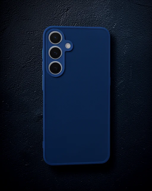 Samsung Galaxy S24 Kılıf Montreal Silikon Kapak - Lacivert
