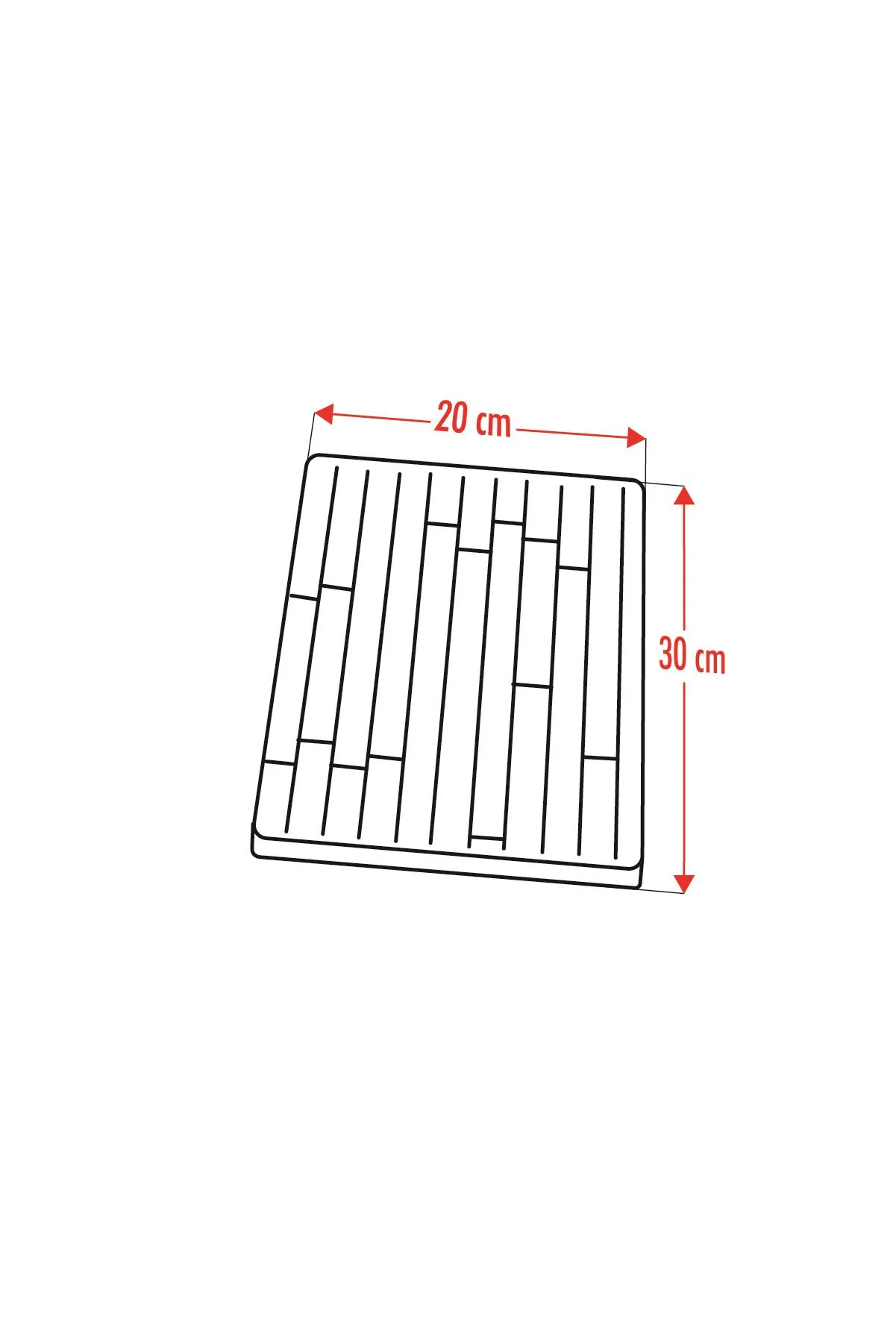 Bambu Kesme Tahtası Sunum Tahtası 20x30 görsel 3