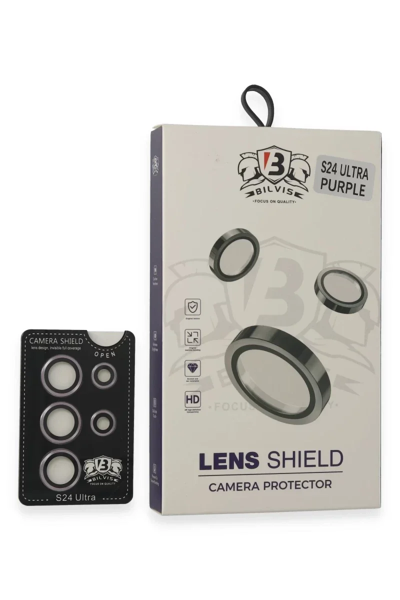 Samsung Galaxy S24 Ultra Bilvis Titan Kamera Lens - Derin Mor