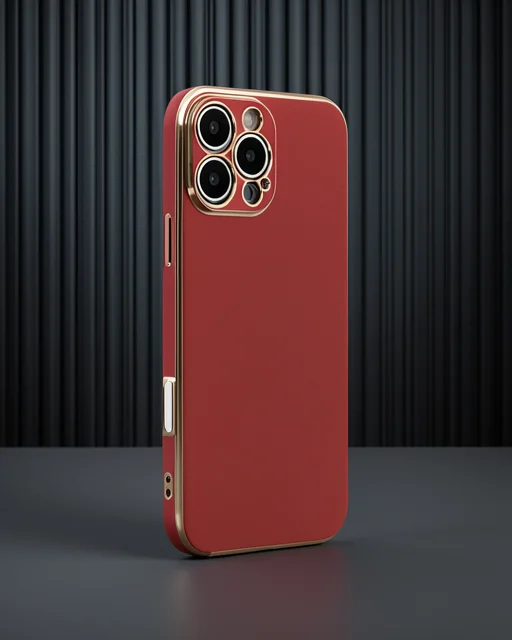 Apple İphone 16 Pro Kılıf Volet Silikon - Kırmızı
