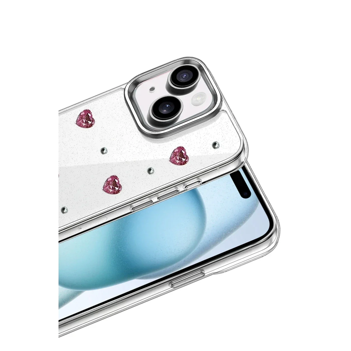 Apple iPhone 15 Fiyonk Desenli Kapak - Desen 3 görsel 2
