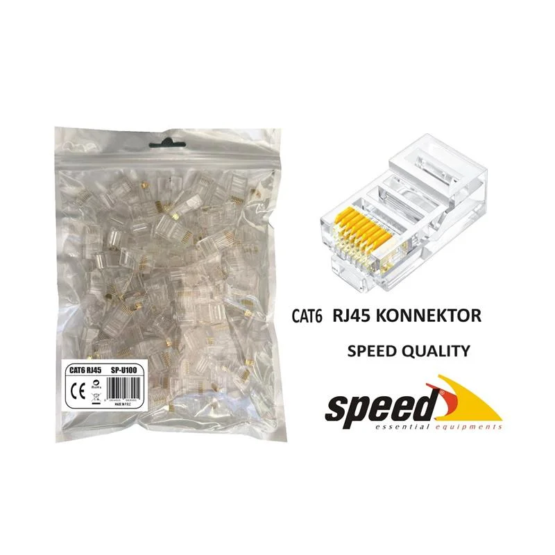 SP-U100 CAT6 RJ45 Konnektör 100 Adet