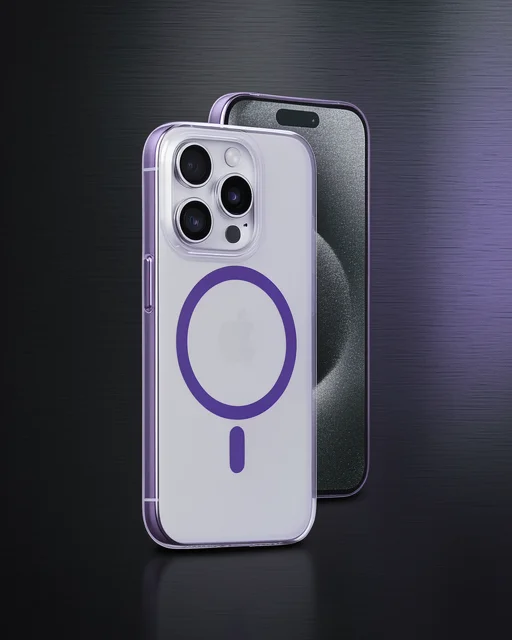 Joko Apple İphone 14 Pro Kılıf Bubble Magsafe Kapak - Mor
