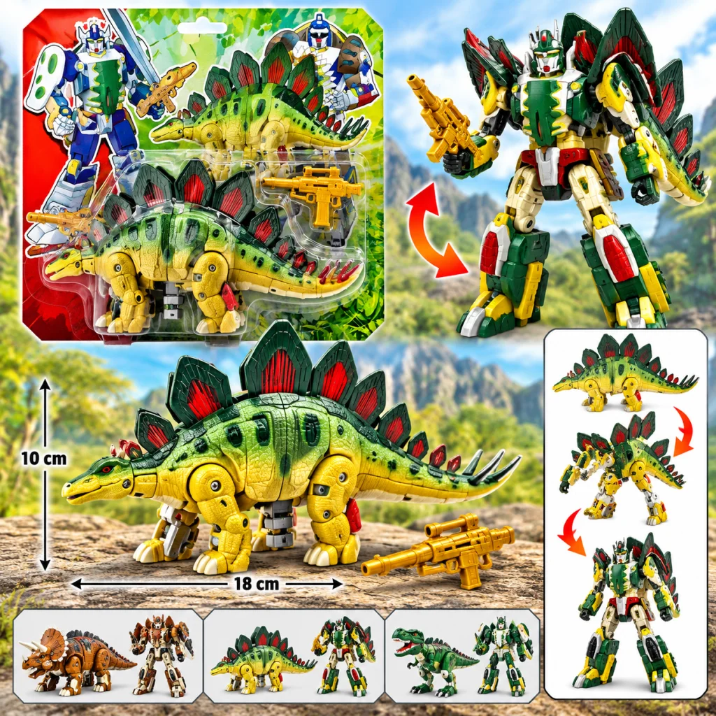 Robota Dönüşen Savaşçı Dinozor Stegosaurus