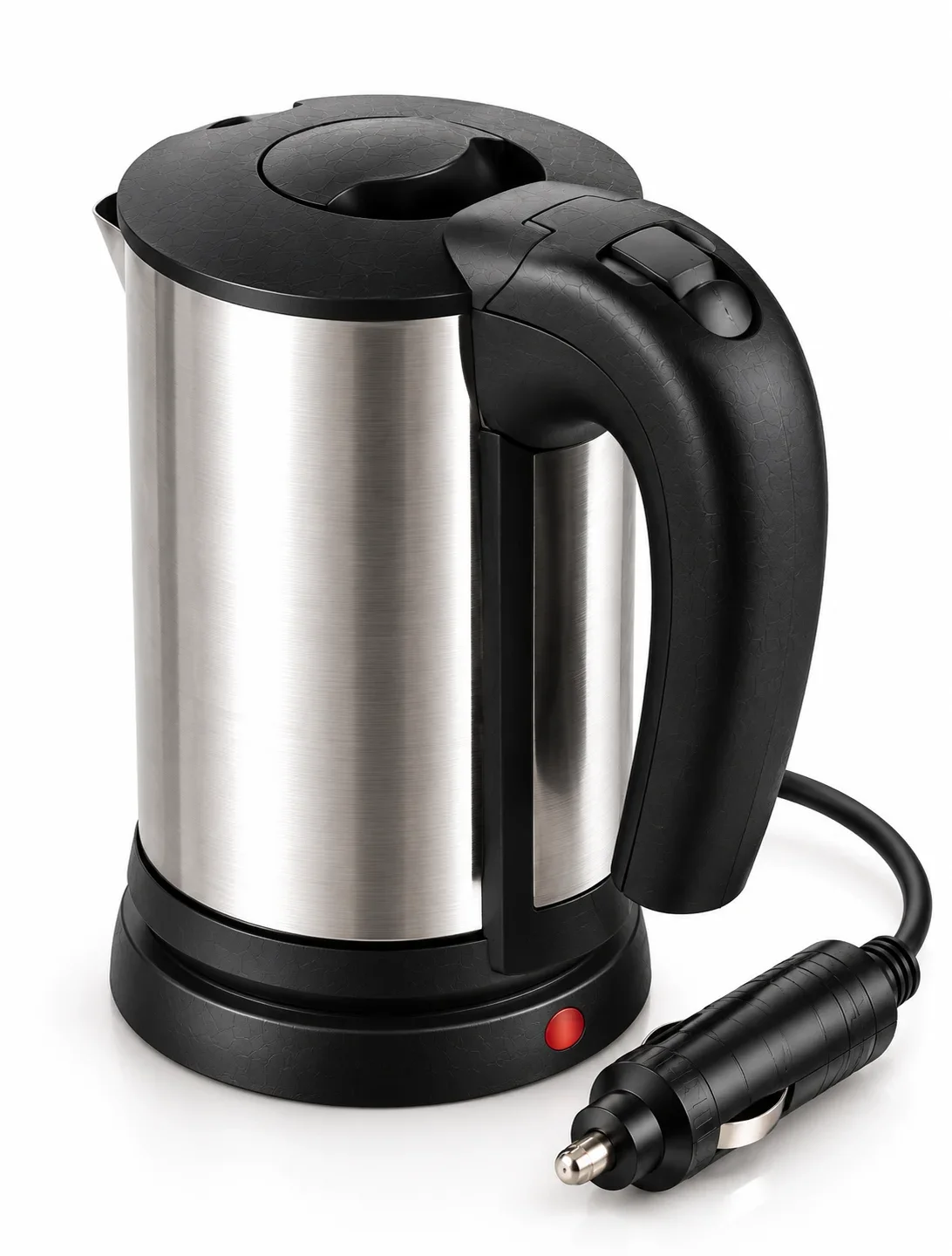 Araç İçi Kullanıma Uygun 12V Elektrikli Su Isıtıcı Paslanmaz Çelik Gövdeli Pratik Kettle görsel 3
