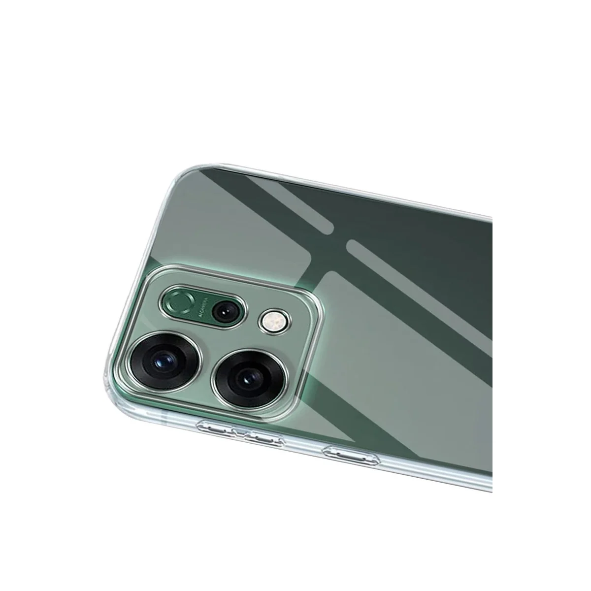 Oppo Reno 14 Kılıf Lüx Şeffaf Silikon - Şeffaf görsel 2
