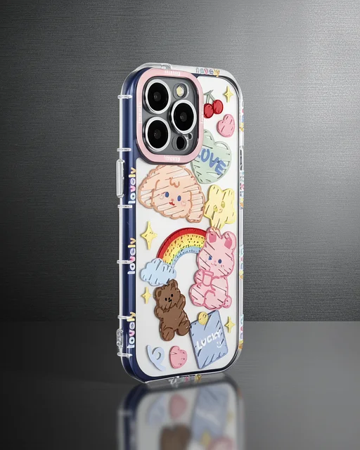 Apple İphone 15 Pro Max Kılıf Reflexion Desenli Kapak - Desen 4