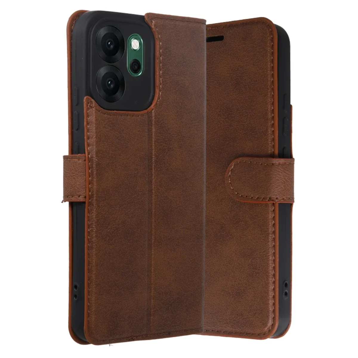 Oppo Reno 14F Trend S Plus Kapaklı Kılıf - Taba