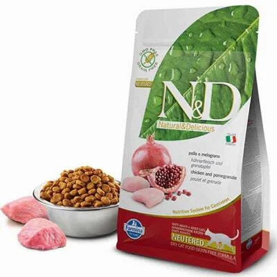 Prime Tavuklu Narlı Tahılsız Kısırlaştırılmış Kedi Maması 10 Kg