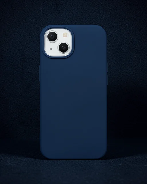 Apple İphone 14 Plus Kılıf Nano İçi Kadife Silikon - Lacivert