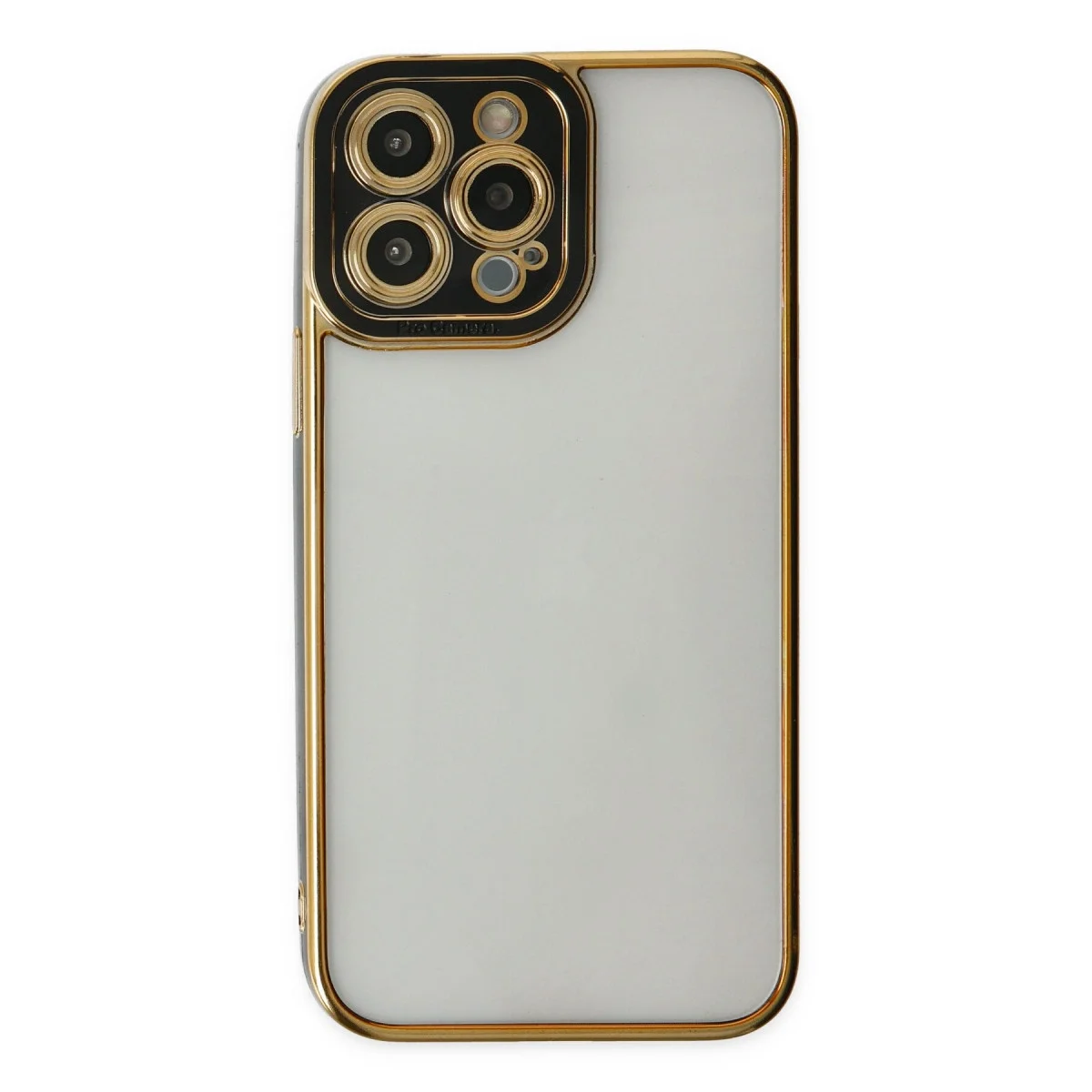 Apple İphone 14 Pro Max Kılıf Liva Lens Silikon - Siyah görsel 2