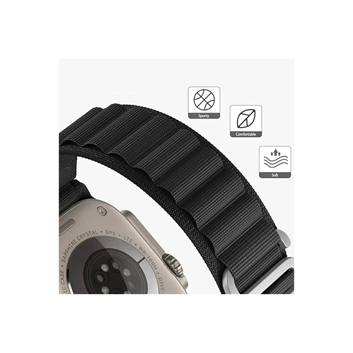 Apple Watch 38mm Mountain Kordon - Lacivert görsel 4