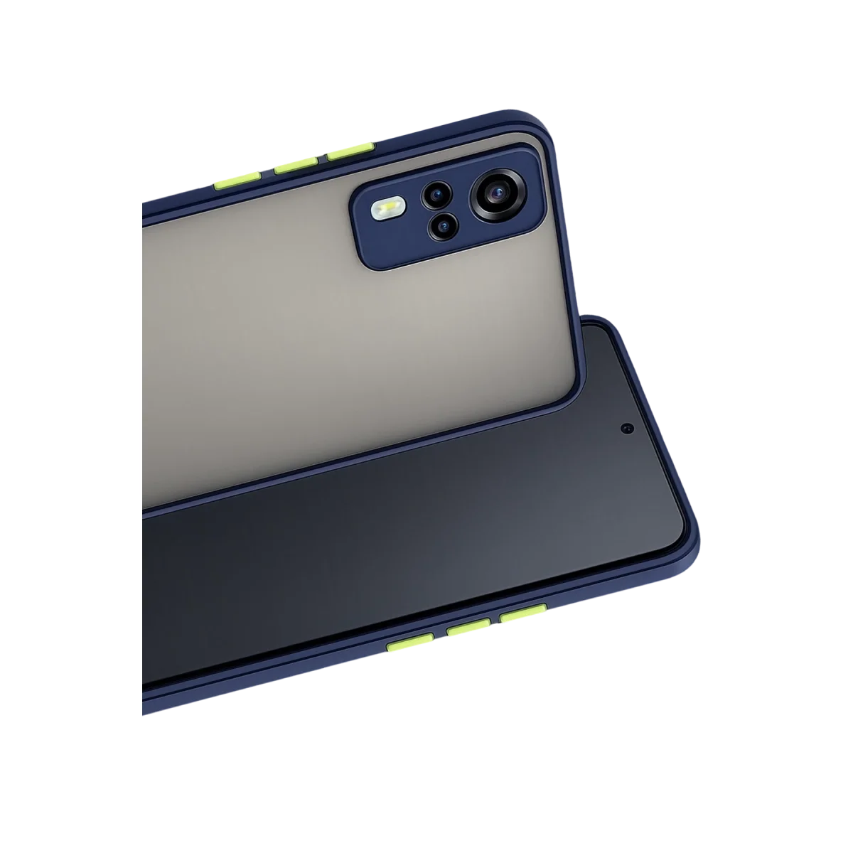 Vivo Y53s Kılıf Montreal Silikon Kapak - Lacivert görsel 2