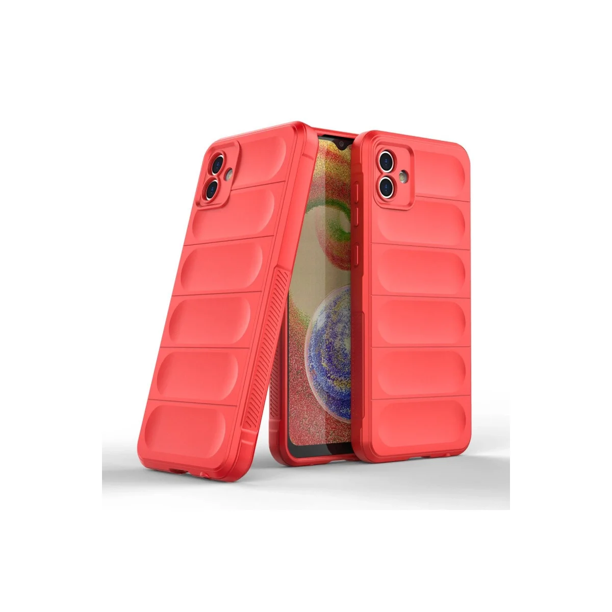 Samsung Galaxy A04 Kılıf Optimum Silikon - Kırmızı görsel 2