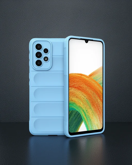 Samsung Galaxy A33 5g Kılıf Optimum Silikon - Sky Blue