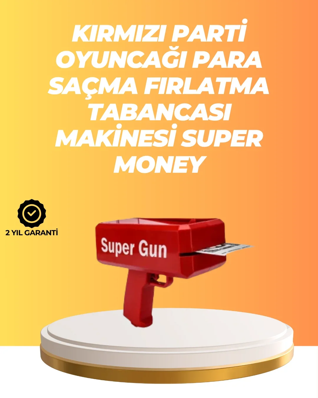 AA Pil ile Çalışan, Kolay Kullanımlı Kâğıt Fırlatıcı Oyuncak