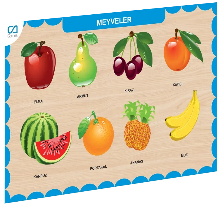 CAAHS-3206 Ca Games Ahşap Meyveler Bul-tak