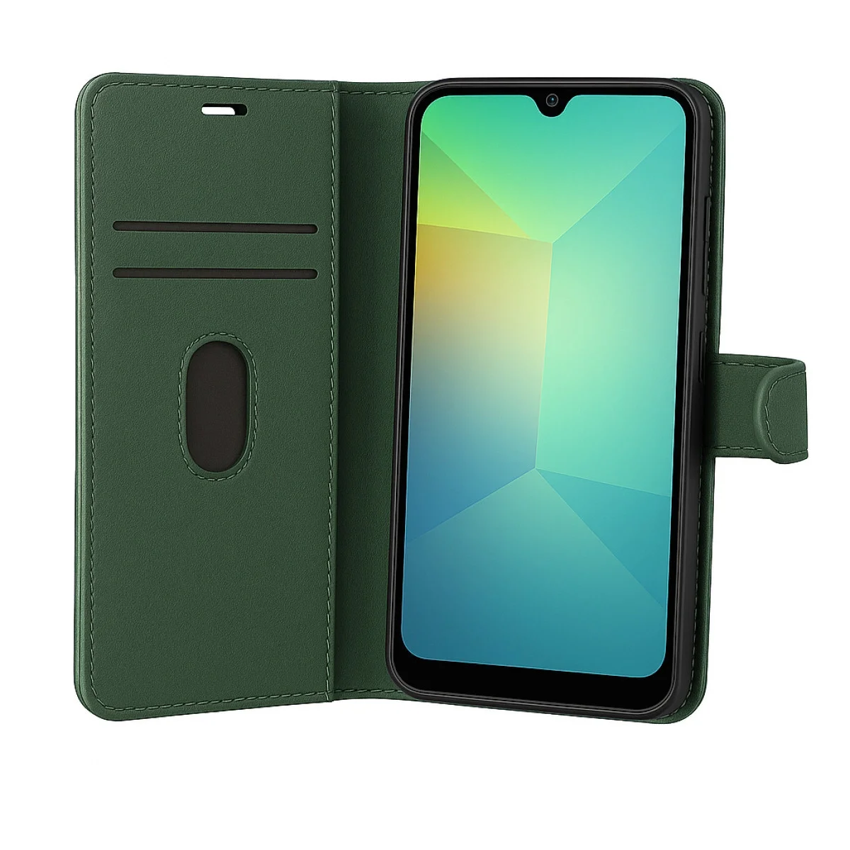 Samsung Galaxy A17 5g Trend S Plus Kapaklı Kılıf - Yeşil görsel 2
