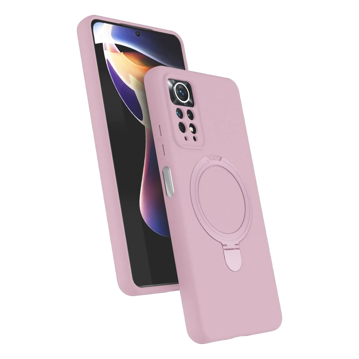Xiao Red Note 12 Pro 4g Regal Magsafe Standlı Kapak - Açık Pembe