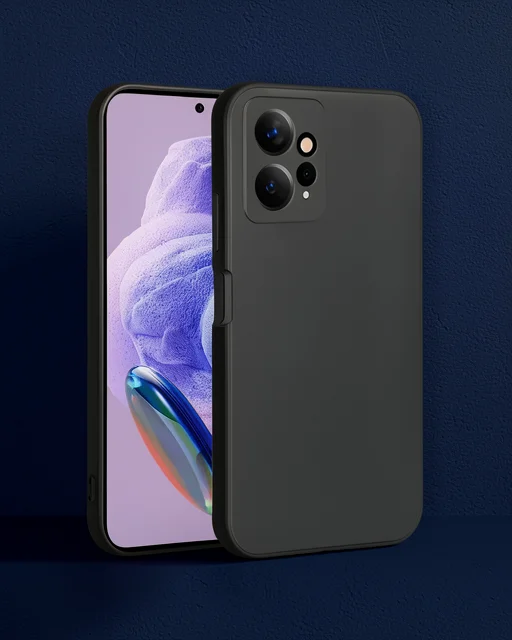Xiaomi Redmi Note 12 4g Kılıf First Silikon - Siyah