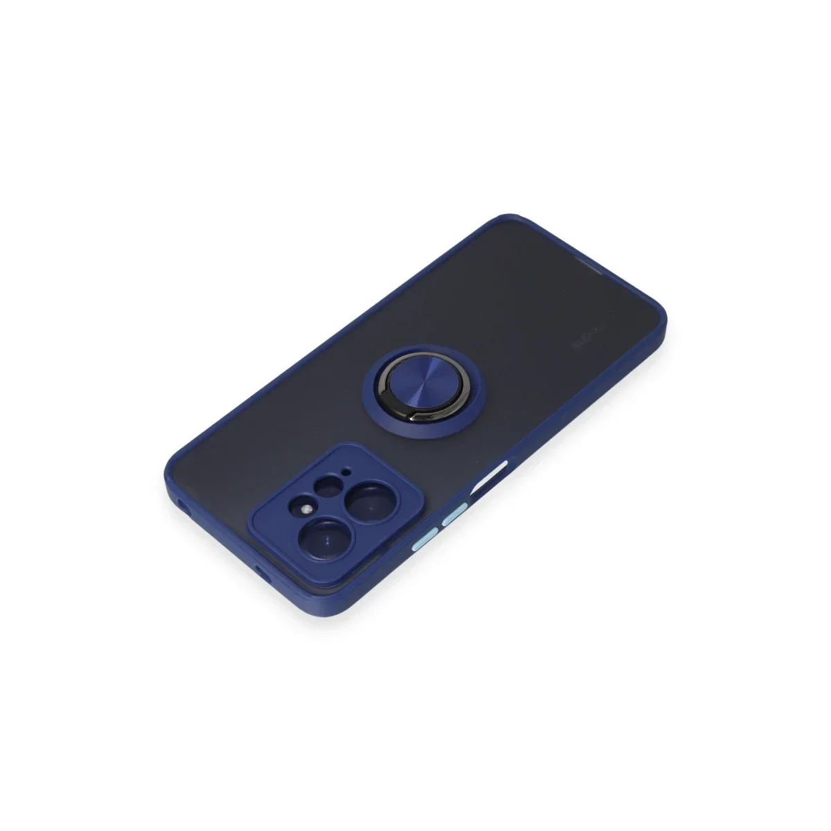 Xiaomi Redmi Note 12 4G Kılıf Montreal Yüzüklü Silikon Kapak - Lacivert görsel 4