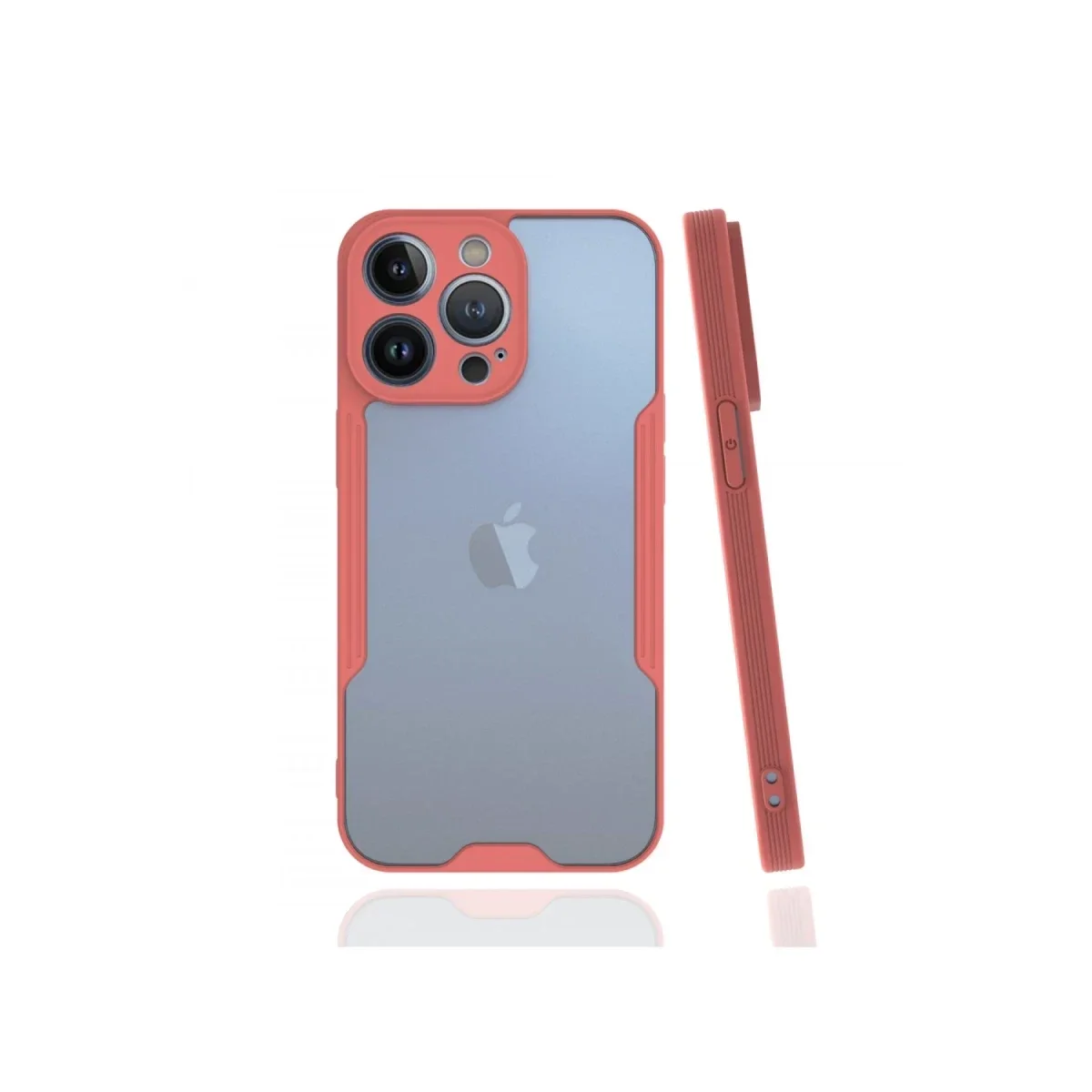 Apple iPhone 13 Pro Kılıf Platin Silikon - Pembe görsel 2