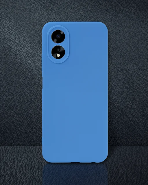 Oppo A38 Kılıf First Silikon - Mavi