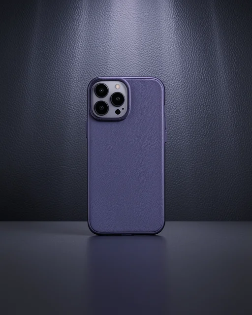 Apple İphone 14 Pro Max Kılıf Modos Metal Kapak - Derin Mor