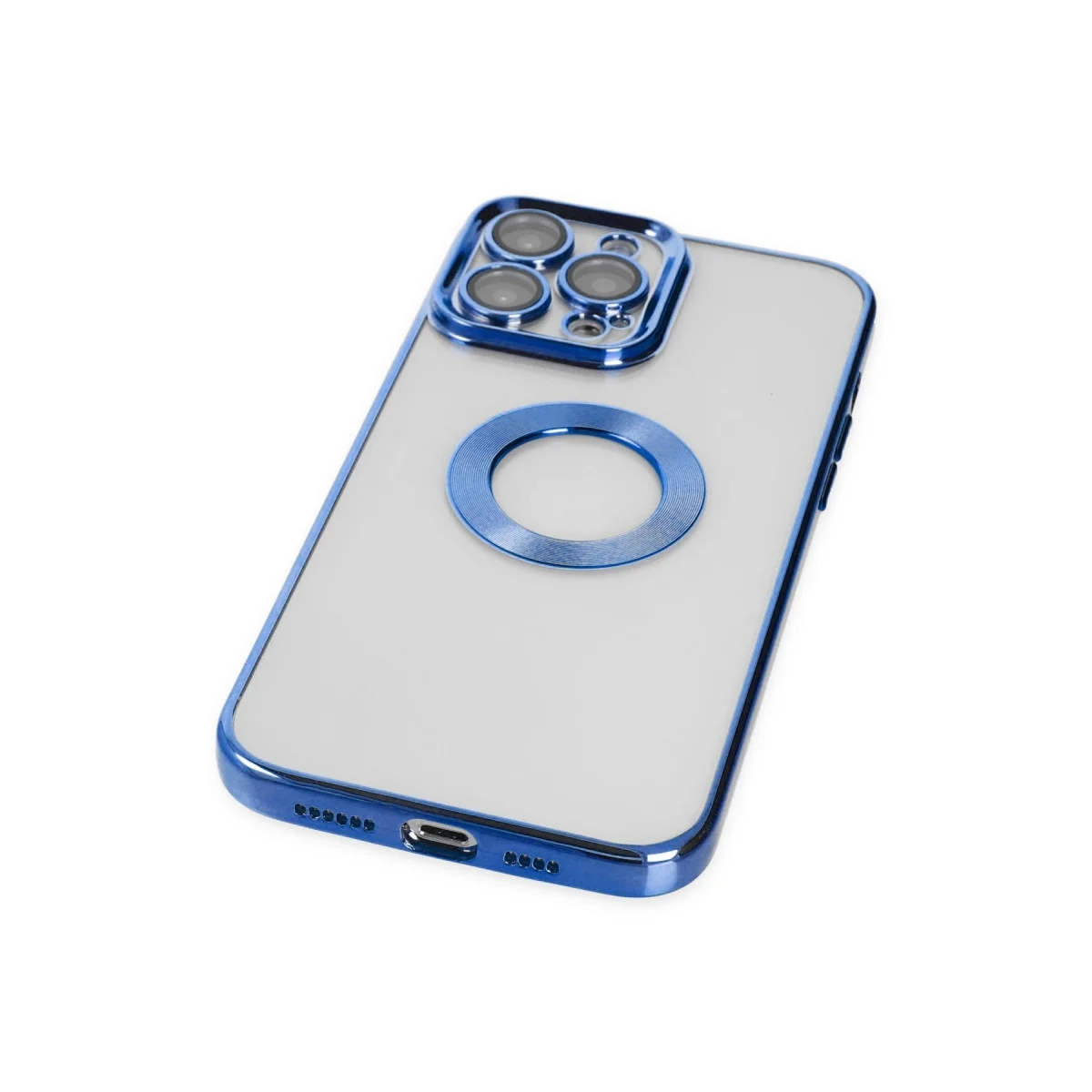 Apple İphone 14 Pro Max Kılıf Slot Silikon - Mavi görsel 4