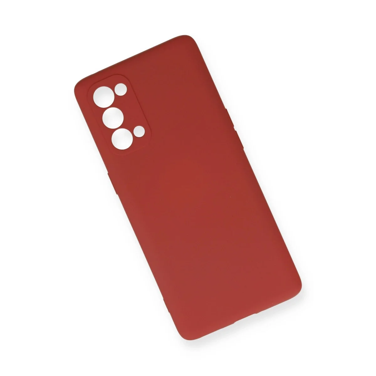 Oppo Reno 5 Pro Kılıf Nano İçi Kadife Silikon - Kiremit görsel 3