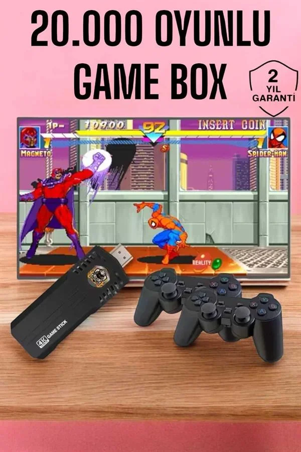 Game Box 20.000 Oyunlu 8K Ultra Oyun Konsolu görsel 2