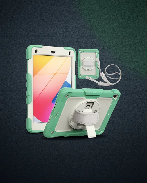 Apple İpad 5 Air 9.7 Kılıf Strap New Tablet Kapak - Yeşil
