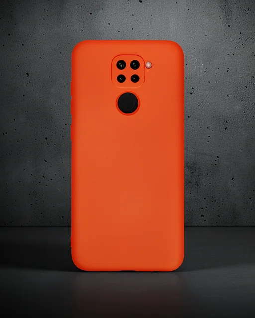 Xiaomi Redmi Note 9 Kılıf Nano İçi Kadife Silikon - Turuncu