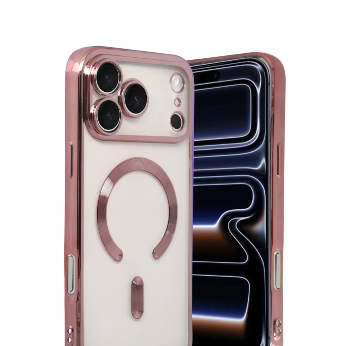 Apple iPhone 17 Pro Kross Magneticsafe Kapak - Rose görsel 2