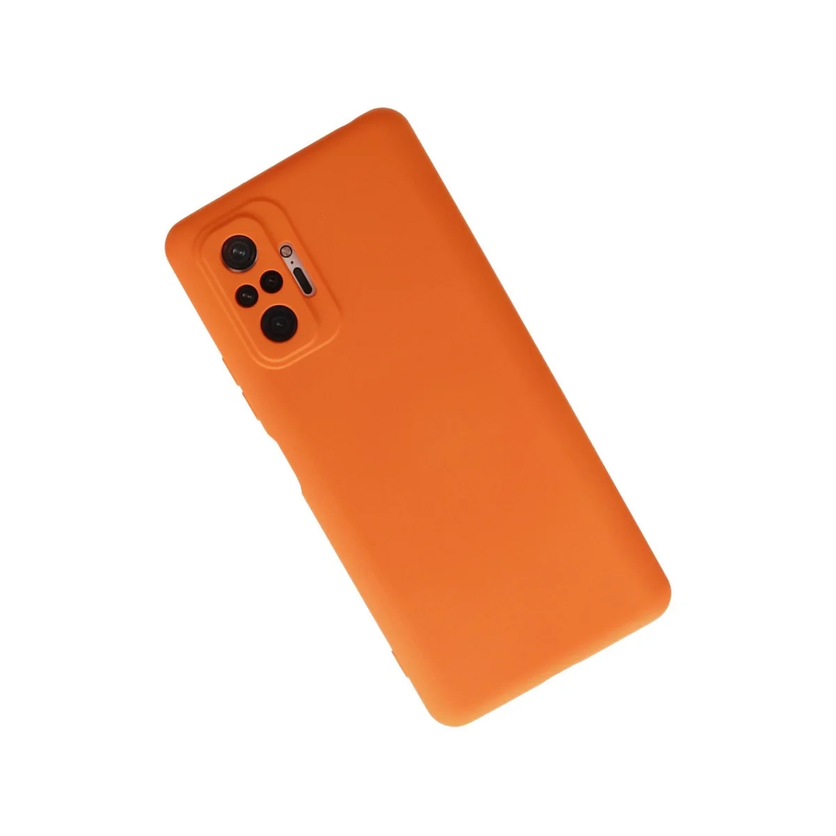 Xiaomi Redmi Note 10 Pro Kılıf Nano İçi Kadife Silikon - Turuncu görsel 3