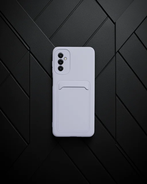 Samsung Galaxy A14 4g Kılıf Kelvin Kartvizitli Silikon - Lila