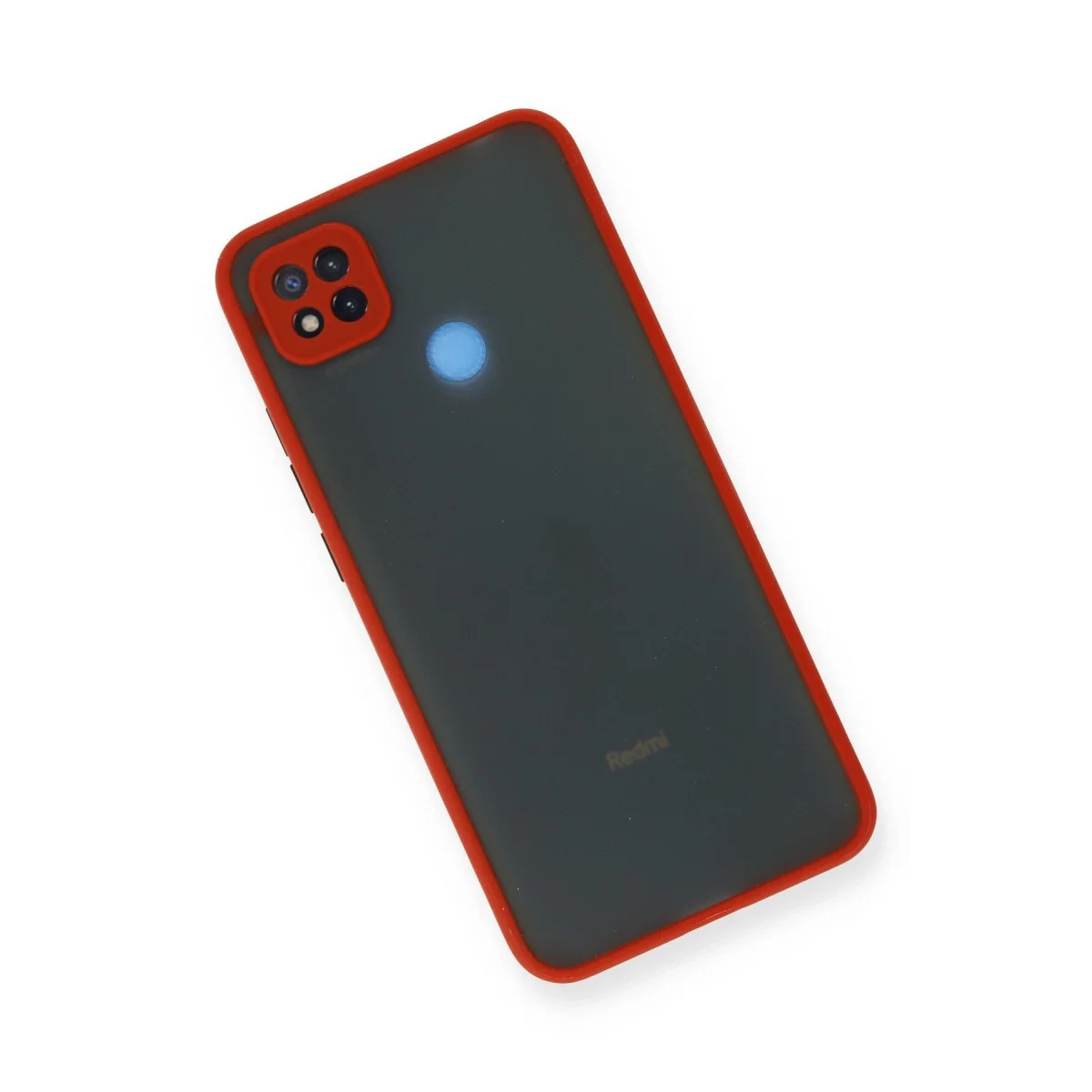 Xiaomi Redmi 9c Kılıf Montreal Silikon Kapak - Kırmızı görsel 3