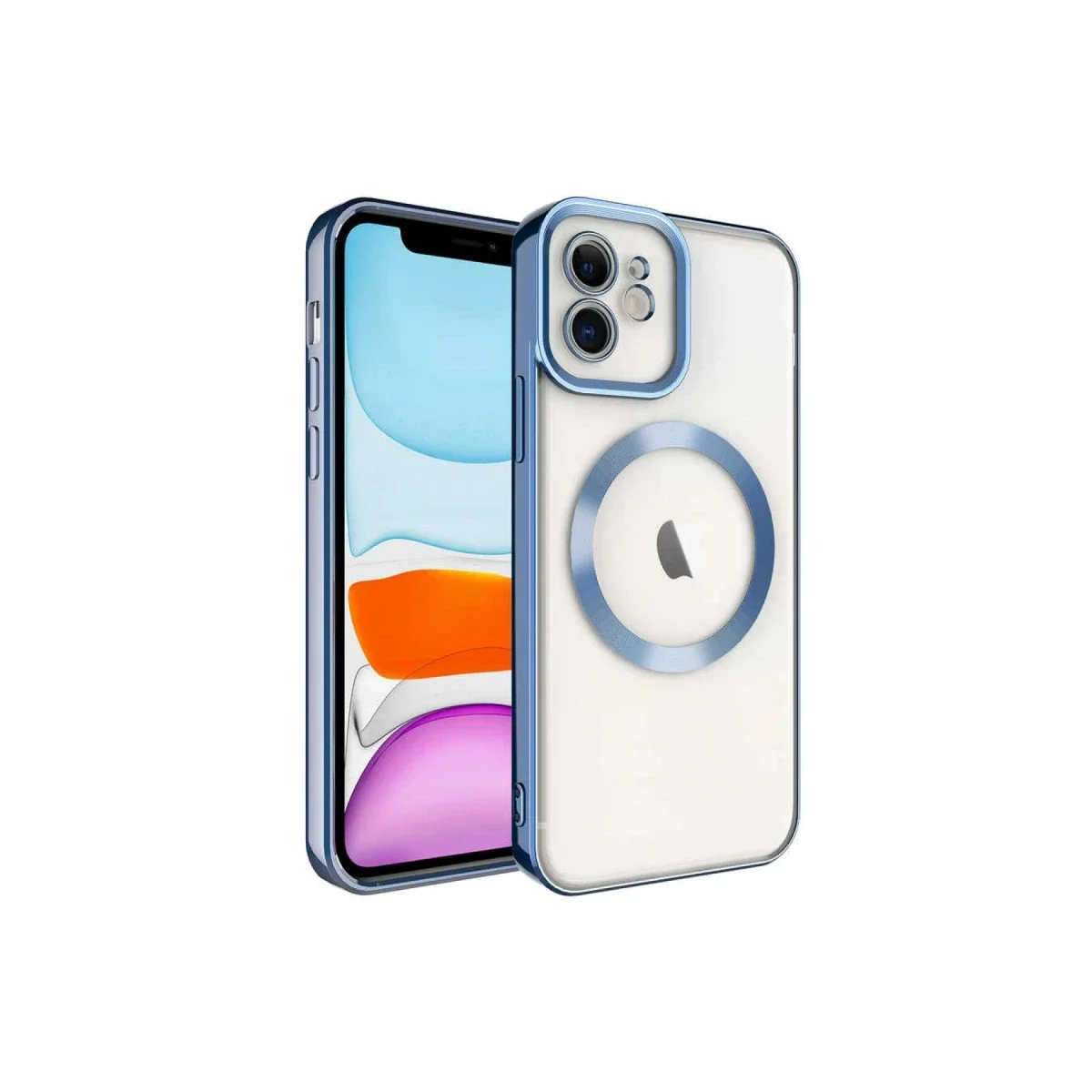 Apple iPhone 12 Kılıf Kross Magneticsafe Kapak - Sierra Blue
