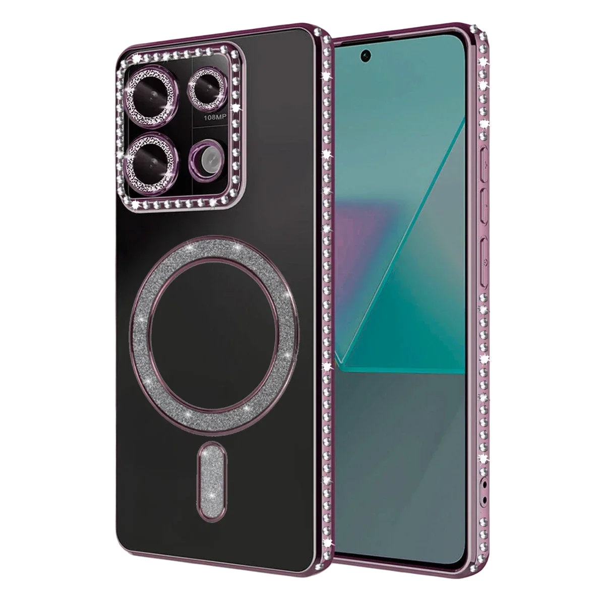 Xiaomi Redmi Note 13 Pro 4G Joke Simli Magneticsafe Kılıf - Pembe