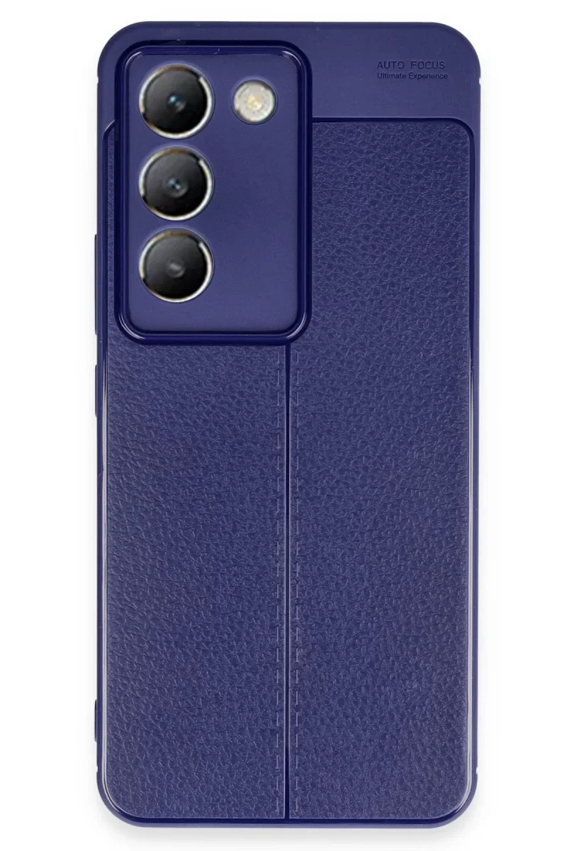 Vivo V30 Lite 4G Kılıf Auto Focus Kapak - Lacivert görsel 3