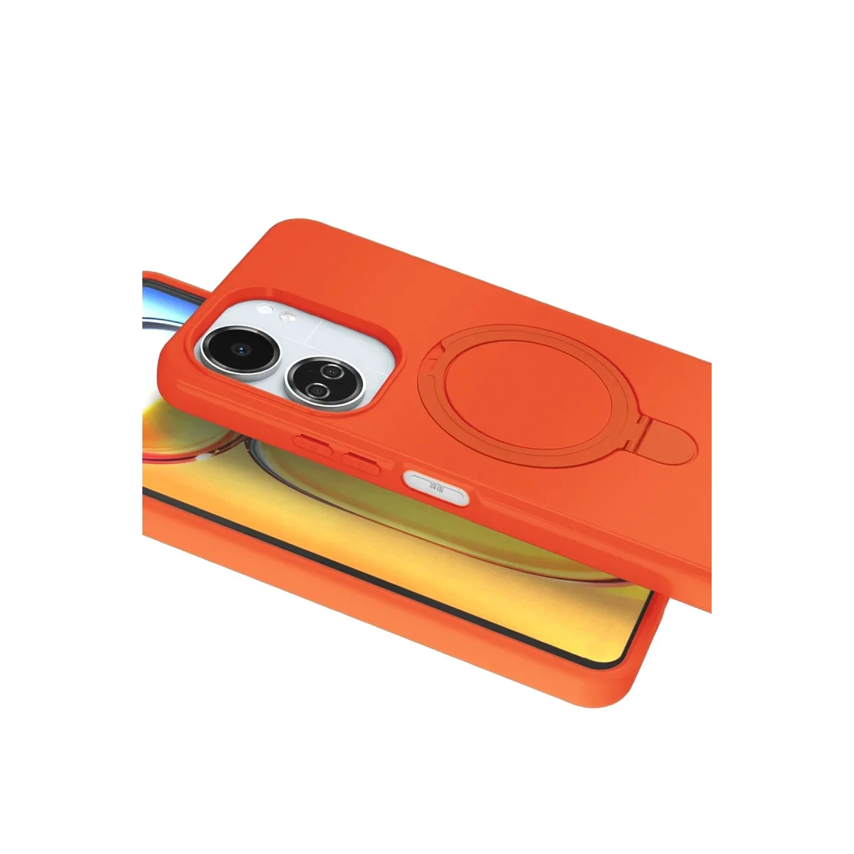 Xiaomi Redmi 13C Regal Magsafe Standlı Kapak - Turuncu görsel 3