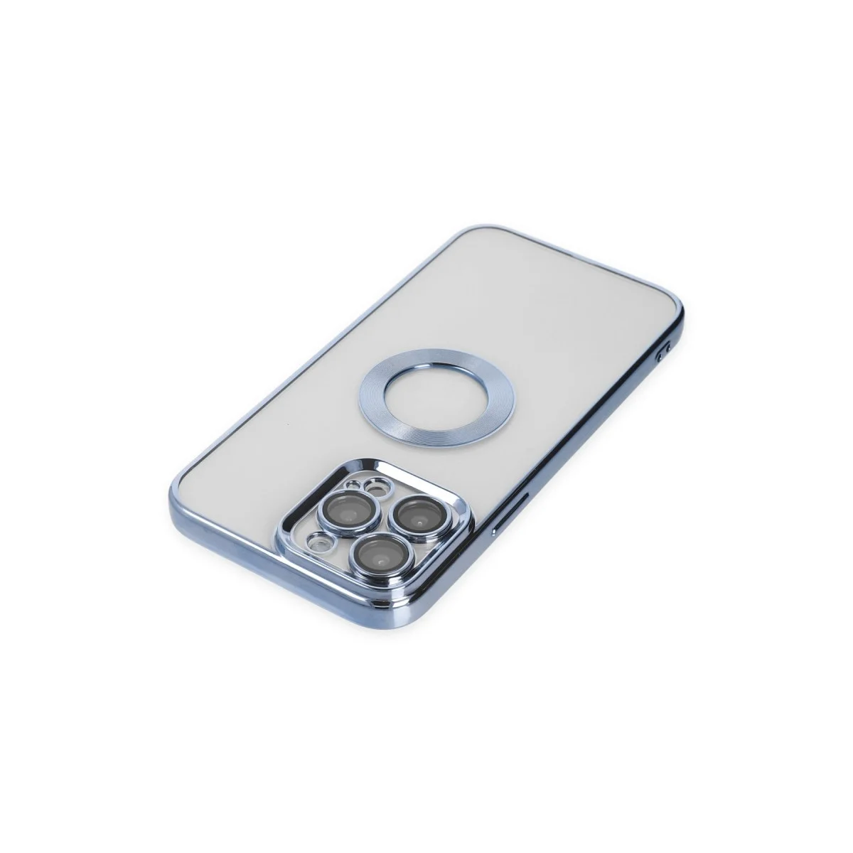 Apple İphone 14 Pro Kılıf Slot Silikon - Sierra Blue görsel 5