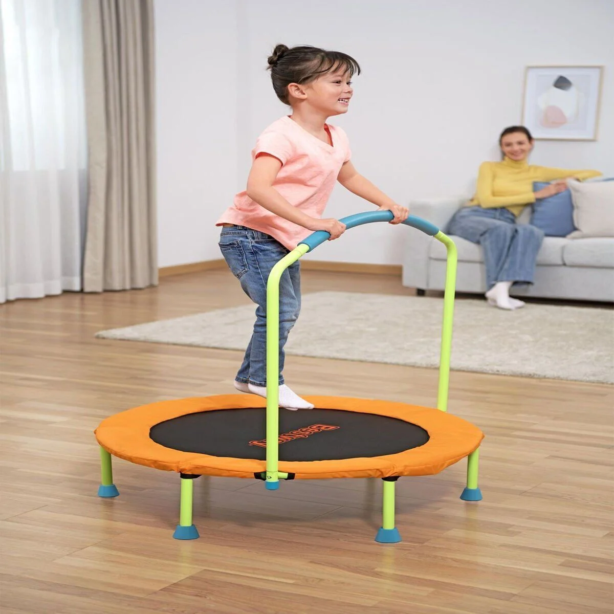 59100 Bestway 36X37 5 91CMX96 Cm Wonderjump Trampoline görsel 2