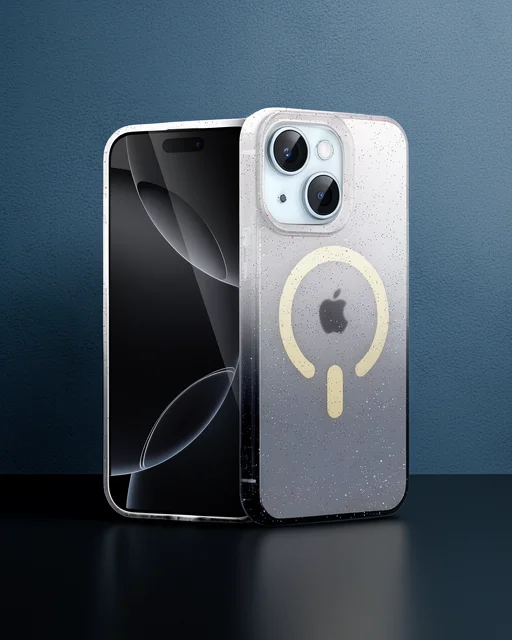 Apple İphone 14 Pummel Shiny Magsafe Kapak - Siyah