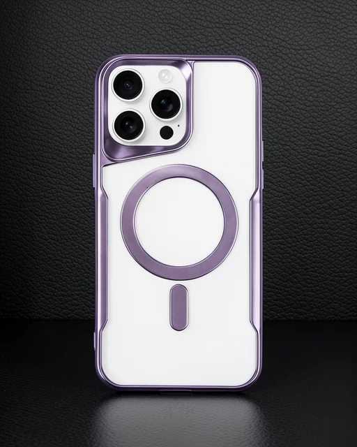 Apple İphone 16 Pro Kılıf Boyi Magsafe Silikon Kapak - Derin Mor