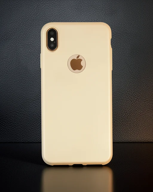 Apple İphone Xs Max Kılıf First Silikon - Gold
