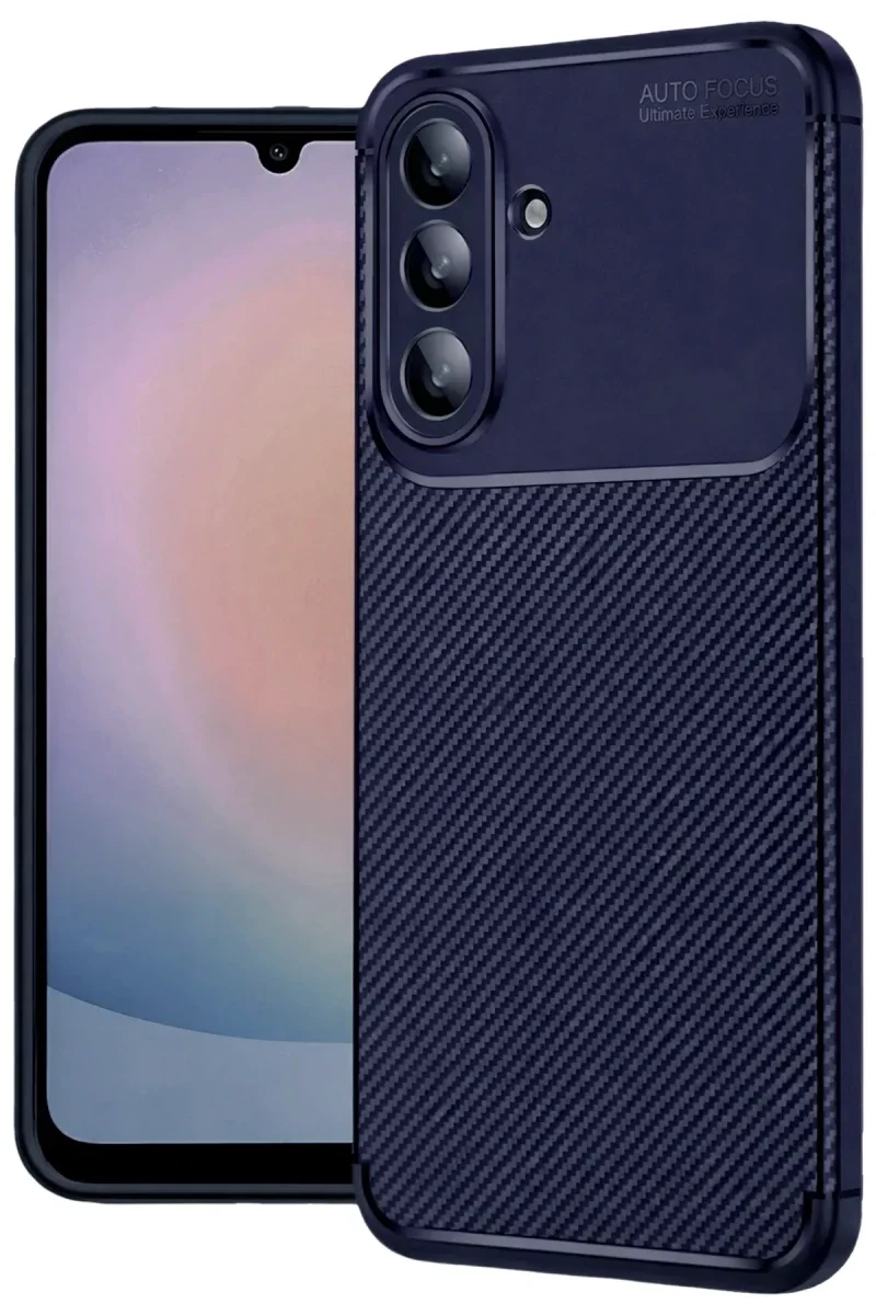 Samsung Galaxy A27 5G Auto Focus Karbon Kapak - Lacivert
