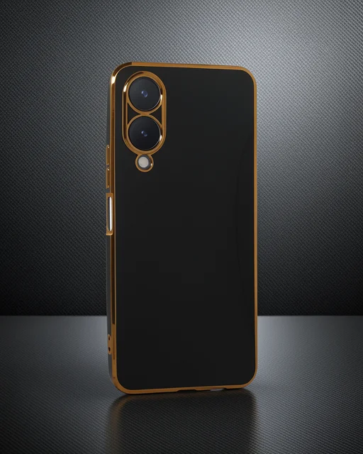 Vivo Y17s Kılıf Volet Silikon - Siyah