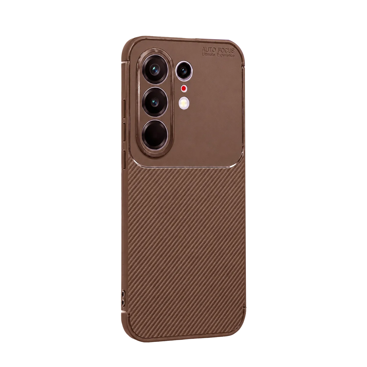 Tecno Camon 50 Pro 5G Auto Focus Karbon Kapak - Kahverengi görsel 3