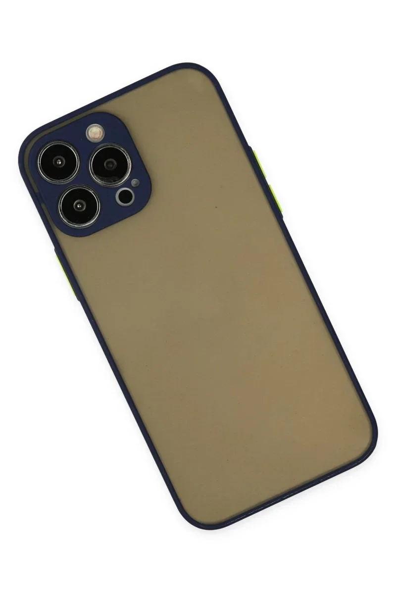 Apple iPhone 14 Pro Kılıf Montreal Silikon Kapak - Lacivert görsel 3